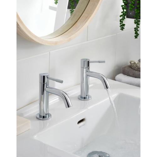 Bristan Mila Basin Pillar Taps Chrome MI 1/2 C